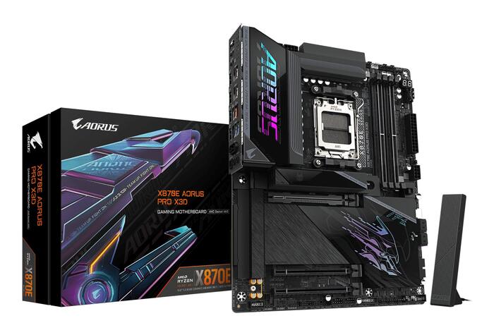GIGABYTE Pamatplate|GIGABYTE|AMD X870E|Socket AM5|ATX|RAM DDR5-SDRAM|4xSlots|Wi-Fi Jā|Bluetooth