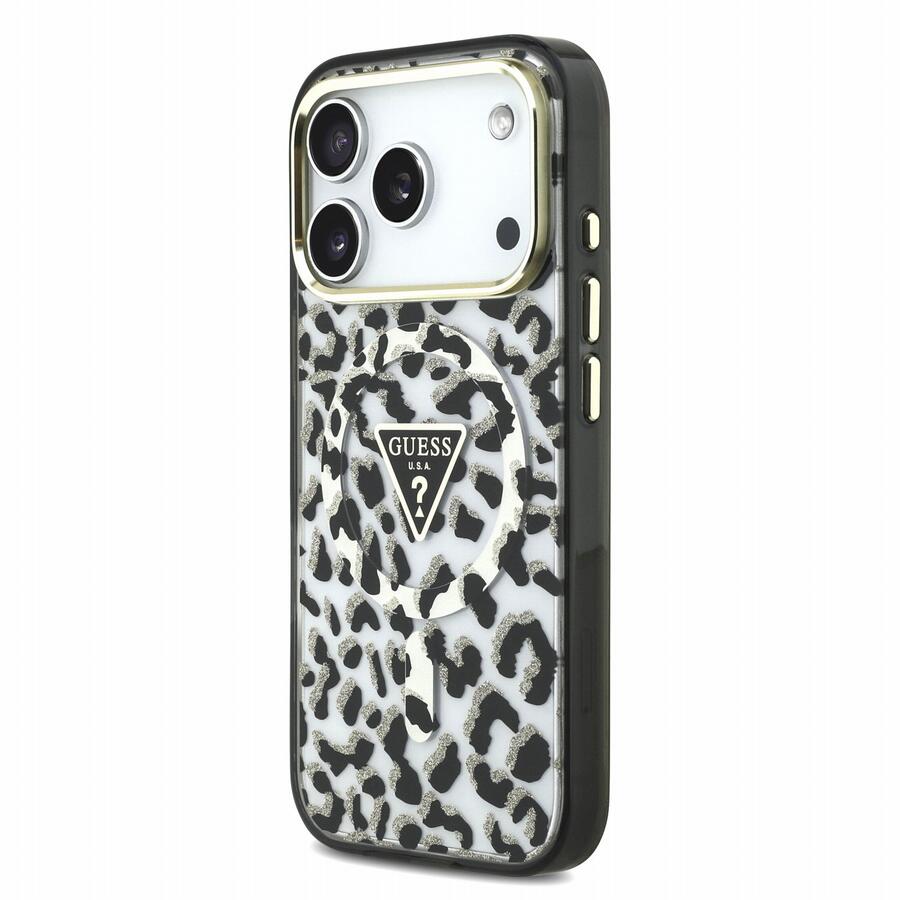 GUESS Guess IML Glitter Leopard Triangle