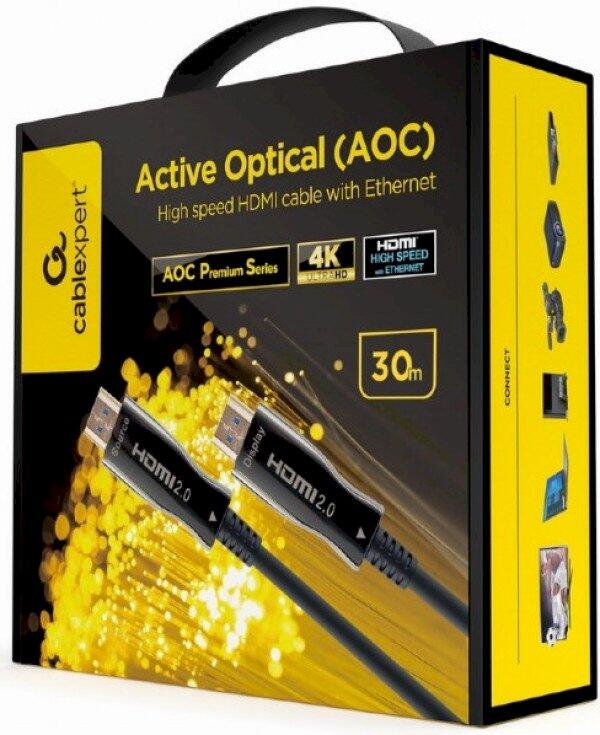 Gembird Gembird CCBP-HDMI-AOC-30M-02 Aktīvais optiskais HDMI