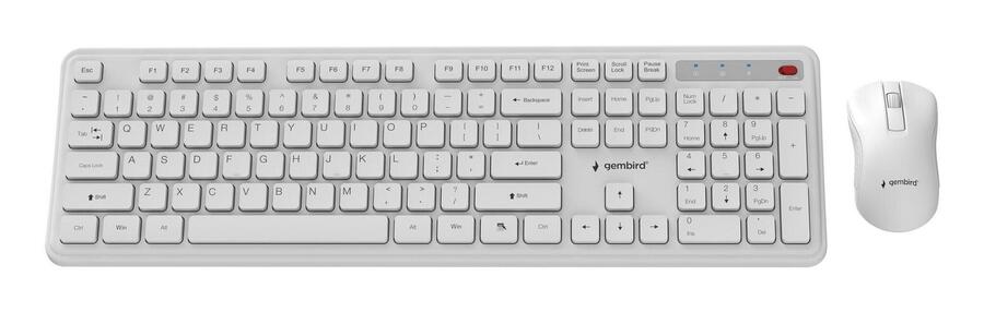Gembird Gembird KBS-WPS-01-W Bezvadu tastatūras un